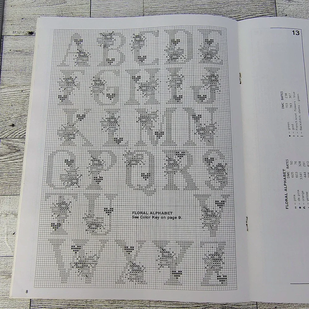 Cross Stitch Designs‎ for Baby Bibs Sam Hawkins ASN 3511 1988 Pattern Booklet